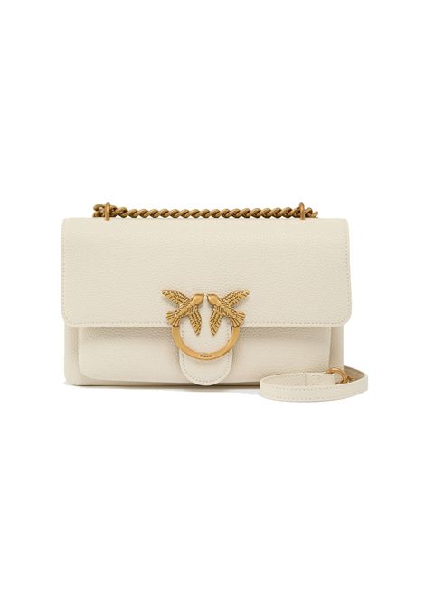 Borsa Pinko Love One soft mini bianca oro tracolla piccola love birds PINKO | Borse | 104528 A29QZ14Q